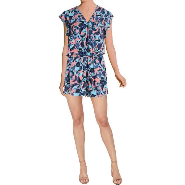 Shop Cooper Ella Womens Sophie Romper Faux Wrap Surplice