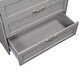 preview thumbnail 15 of 18, Maximized Storage Space Low Loft Bed with Drawers, Shelves and Slide, Twin Size, Grey