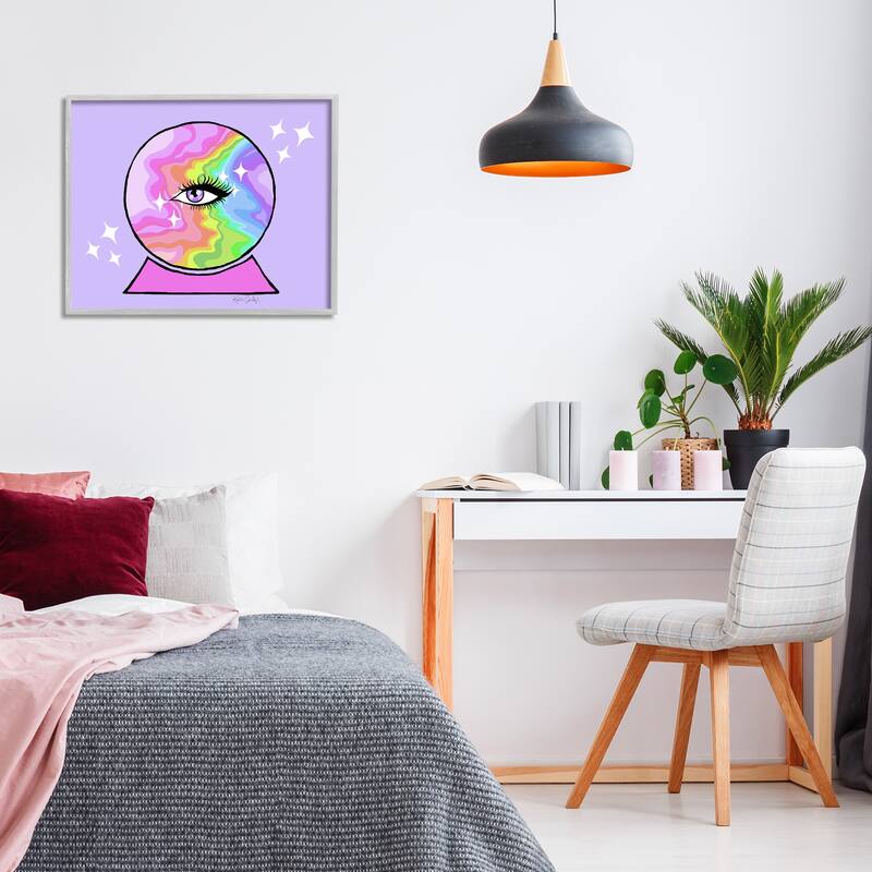 Stupell Mystical Crystal Ball Eye Framed Giclee Art Design By Katie Conley