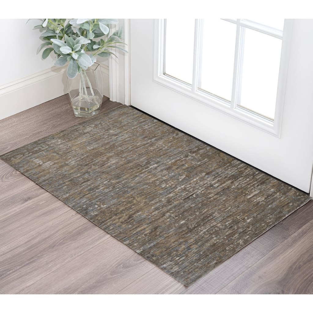 Yenam Abstract Modern Area Rug By HomeRoots - 2' x 3'