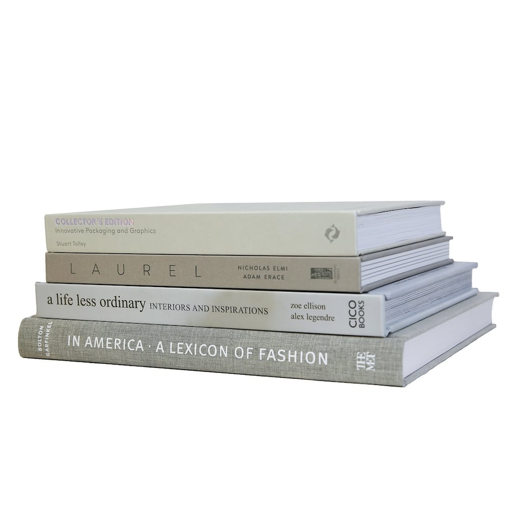 Books Gray Decorative Accessories: Modern Smokey Neutrals ColorStak, (S/4)