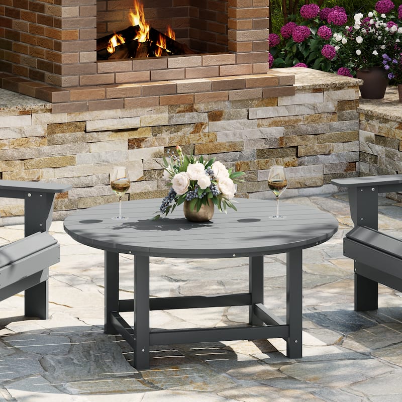 Laguna Outdoor Poly Adirondack 38" Round Coffee Table