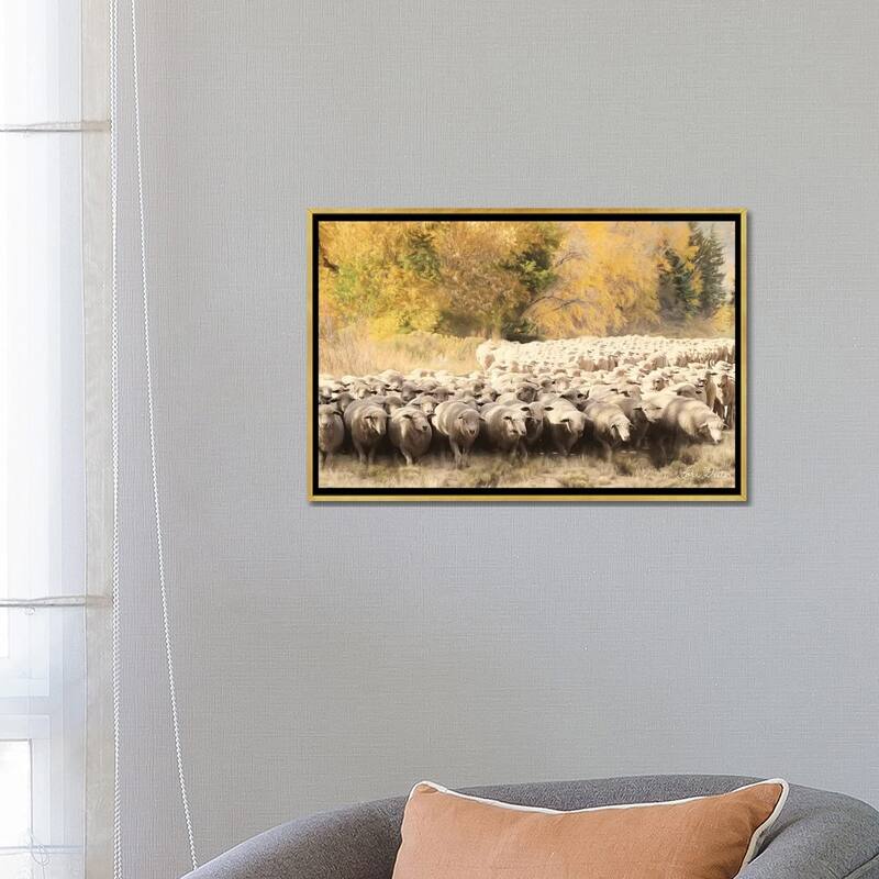 iCanvas "Sheep Ranch" by Lori Deiter Framed