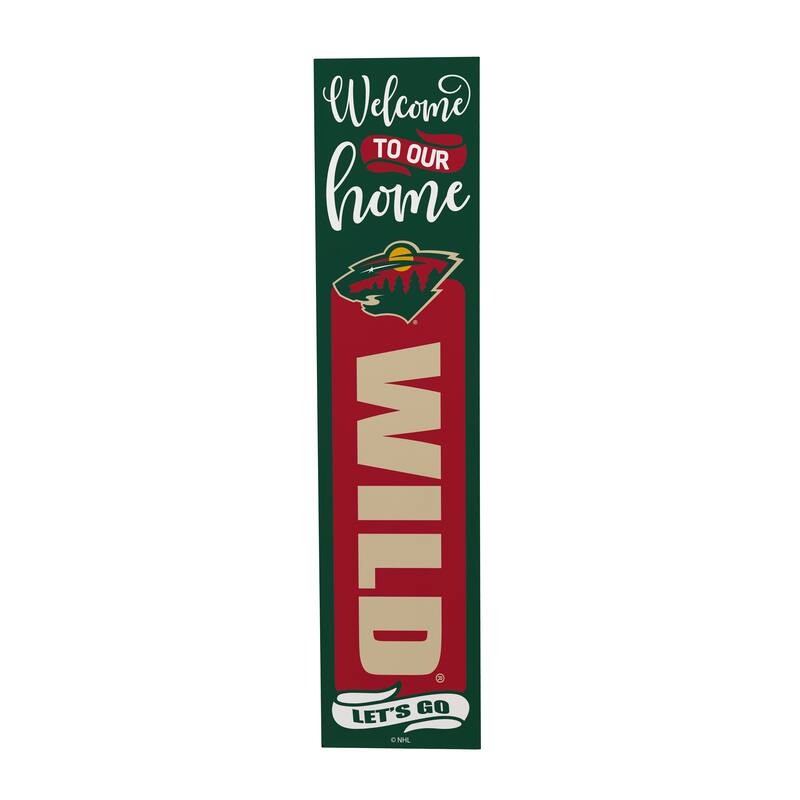 47" Double Sided Seasonal Porch Leaner, Minnesota Wild - 47" x 11.25"