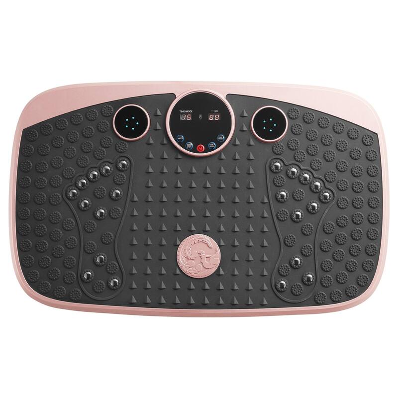 Pink 3D Vibration Plate Exercise Machine 99 Speed Levels, Foot Massage Mat with 22 Magnets - 20.87 x 12.60 x 5.51 in