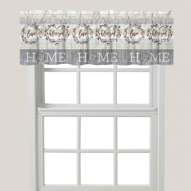 Laural Home Loving Home Window Valance - 60x18 - 60" x 18"