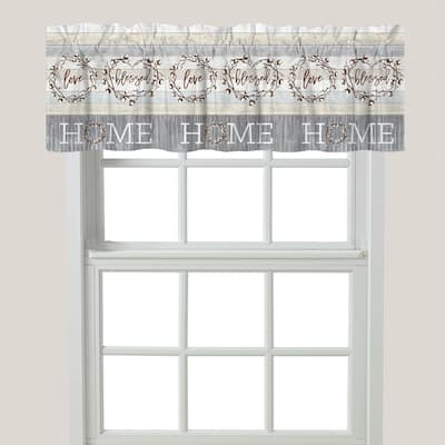 Laural Home Loving Home Window Valance - 60x18 - 60" x 18"