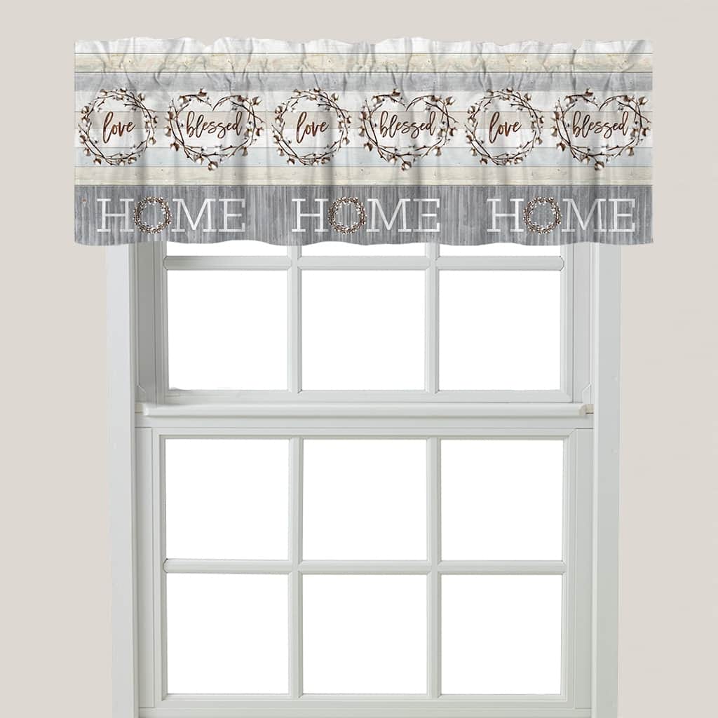 Laural Home Loving Home Window Valance - 60x18 - 60" x 18"