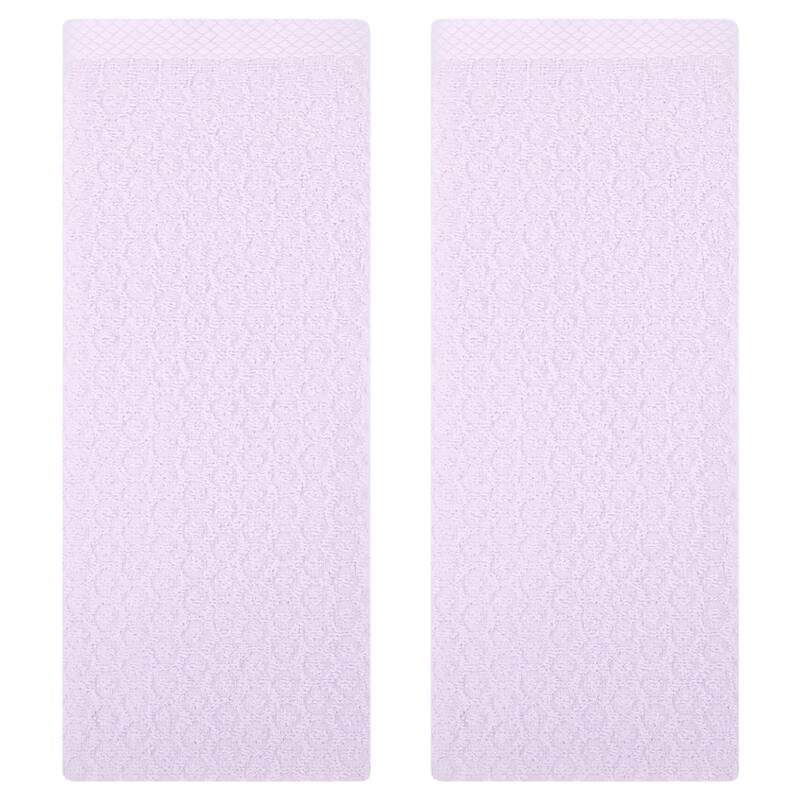 Solid Bathroom Hand Towels, 13" x 29" Cotton Hand Towel Set, Absorbent Soft Decorative Towels for Kitchen, Spa, Gym