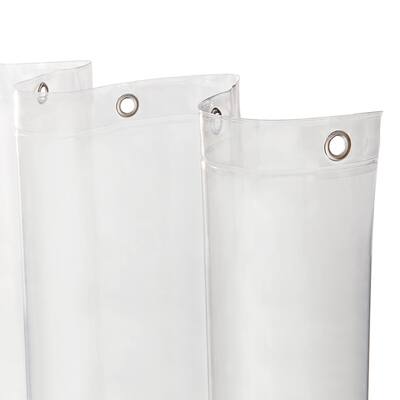 Kenney microCLEAN Antimicrobial Protection Medium Weight PEVA Shower Curtain Liner, 70" W x 72" H