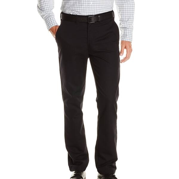Shop Dickies Black Mens Size 34x32 Comfort Waist Relaxed Khakis Pants Overstock 27148773