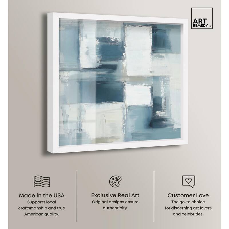 Deconstructed Blue I Shadowbox by Art Remedy