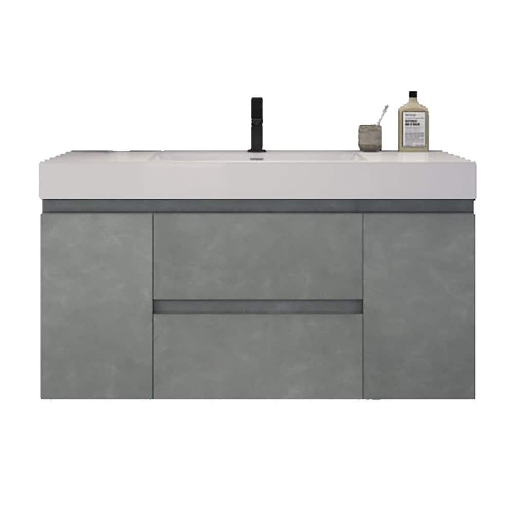 Baillie 48'' Wall-Mounted Vanity with Reinforced Acrylic Sink