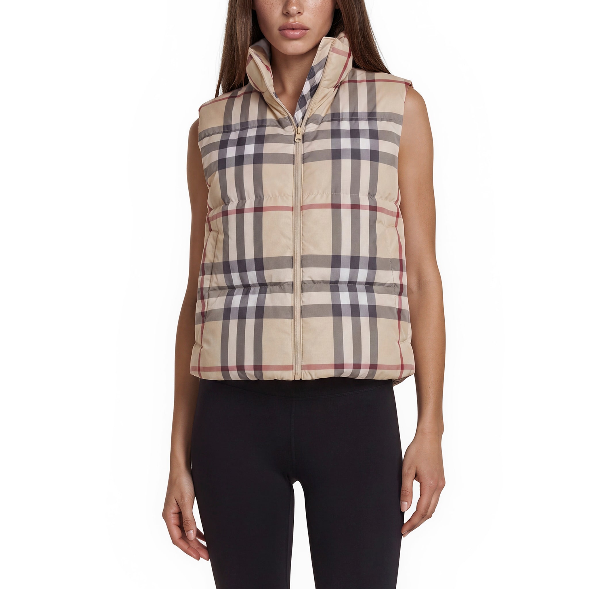 Burberry Fareford Check Puffer Vest
