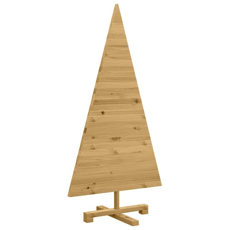 vidaXL Christmas Trees with Stand Natural/Brown Solid pine wood
