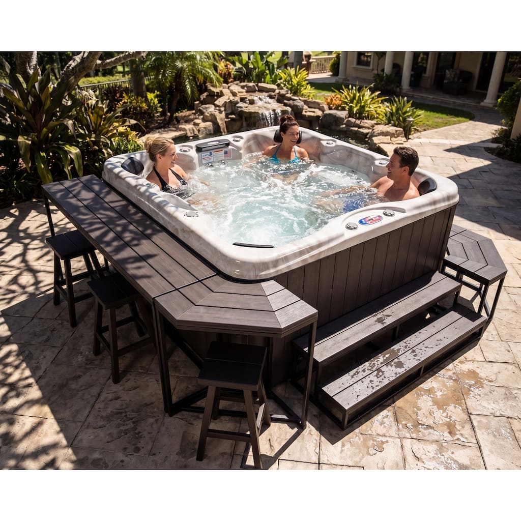 Gold Vista Hot Tub Surround in Dark Brown (8-Piece) - N/A