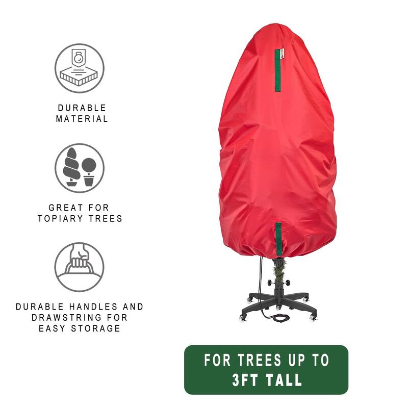 Christmas Tree Storage Bag – Premium Christmas Tree Cover Upright – Adjustable for 3 Ft trees and 4 ft trees