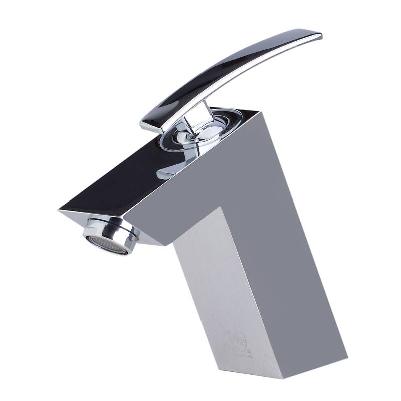 ALFI brand AB1628-PC Polished Chrome Single Lever Bathroom Faucet - Silver