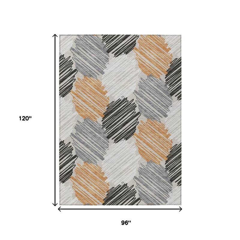 HomeRoots Geometric Transitional Rectangle Outdoor Rug