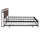 preview thumbnail 42 of 42, Slat Support Bed Frame Metal Platform Bed with Trundle