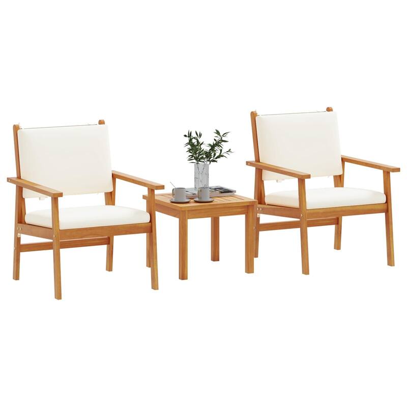 vidaXL 3/4/5/6 Piece Garden Sofa/Dining/Bistro Set with Cushions Solid Wood Acacia