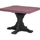 preview thumbnail 36 of 43, Poly Lumber Square Table Dining Height - Cherrywood & Black