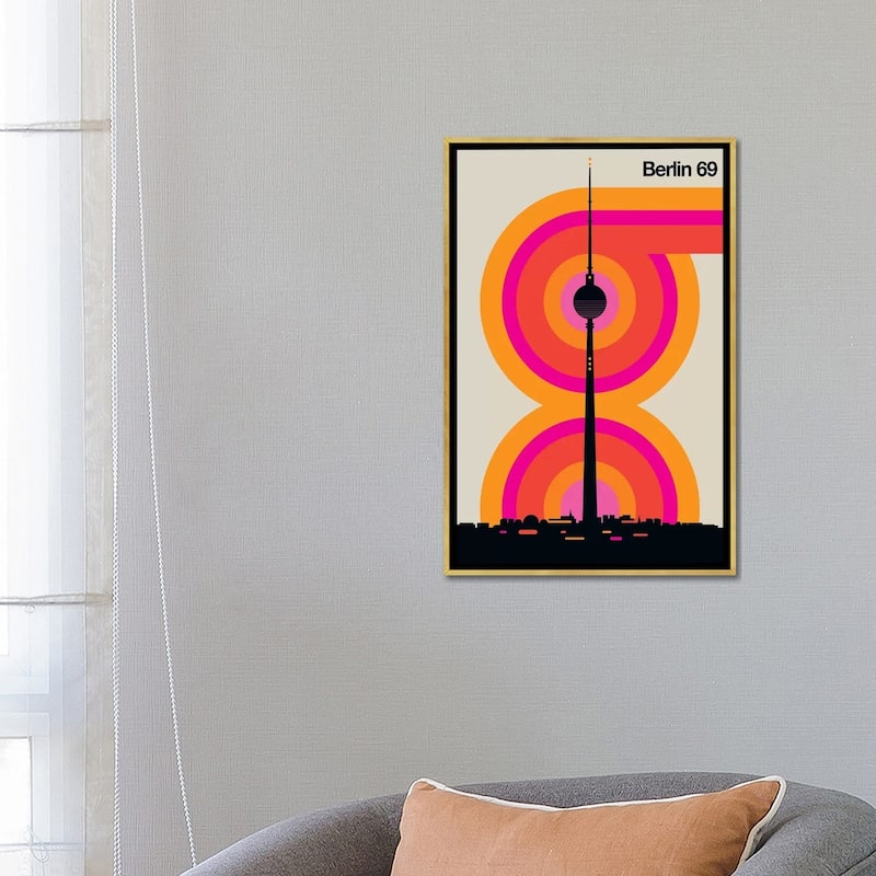 iCanvas "Berlin 69" by Bo Lundberg Framed Canvas Print