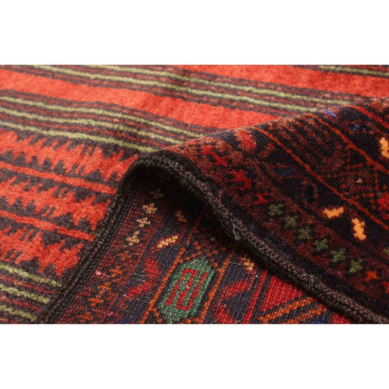 ECARPETGALLERY Hand-knotted Teimani Red Wool Rug - 2'8 x 4'0