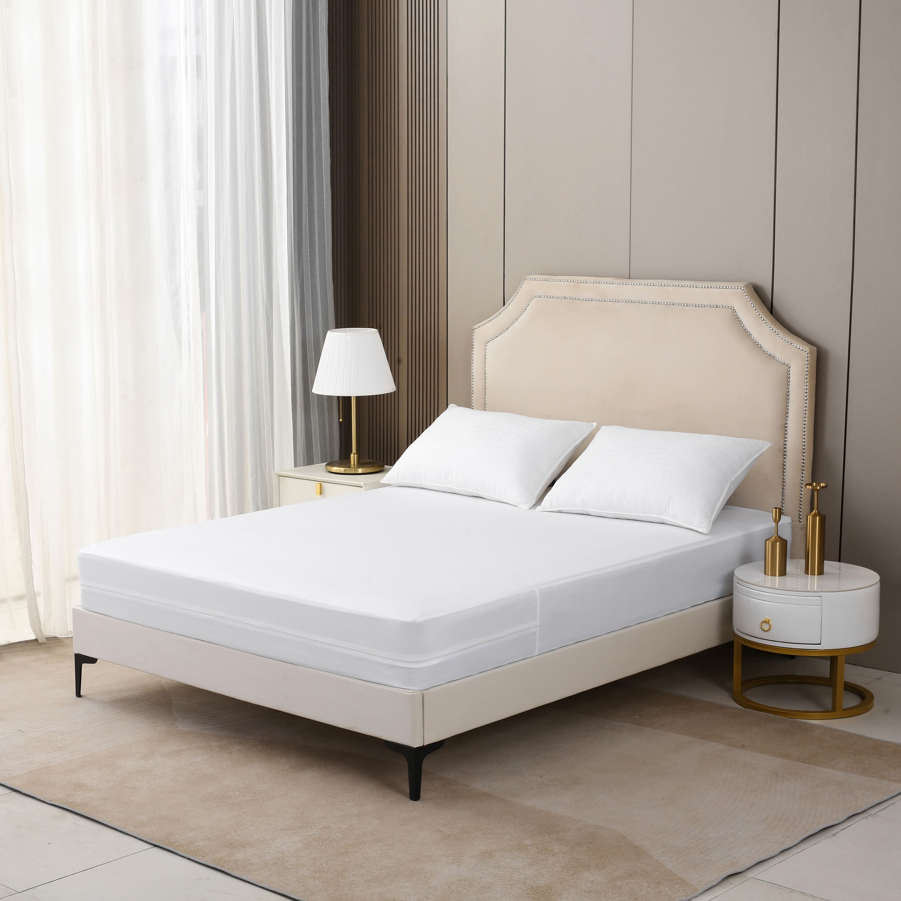 Marina Decoration Soft 100% Waterproof Bed Bug Proof Encasement ...