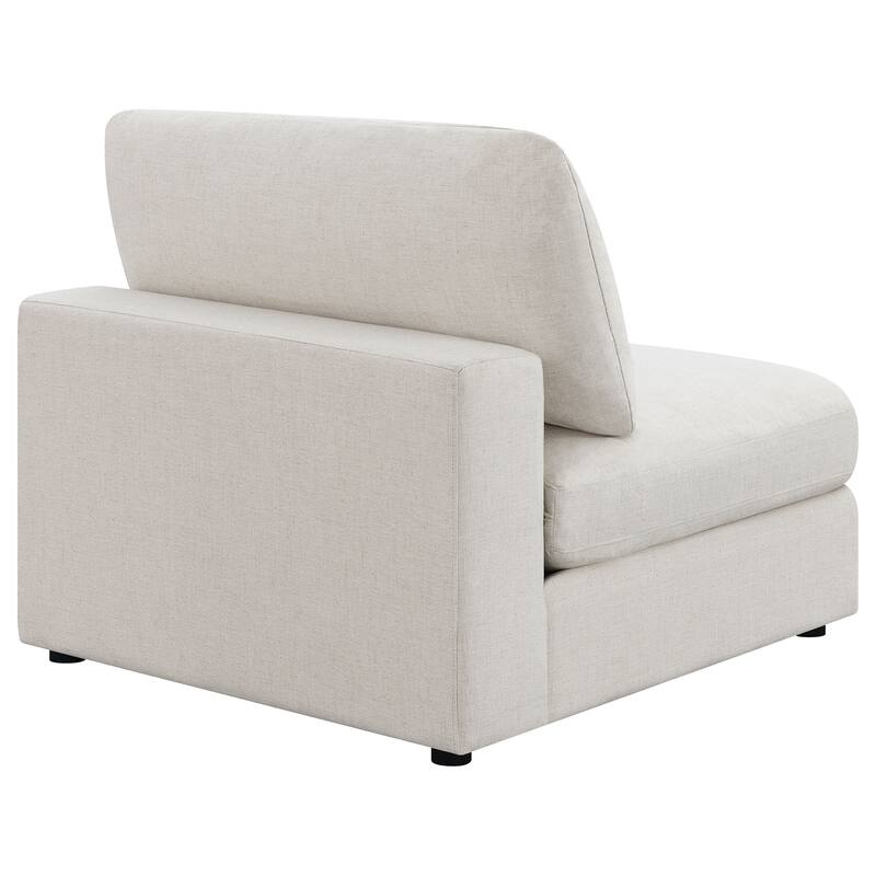 Serene Transitional Upholstered Armless Chair