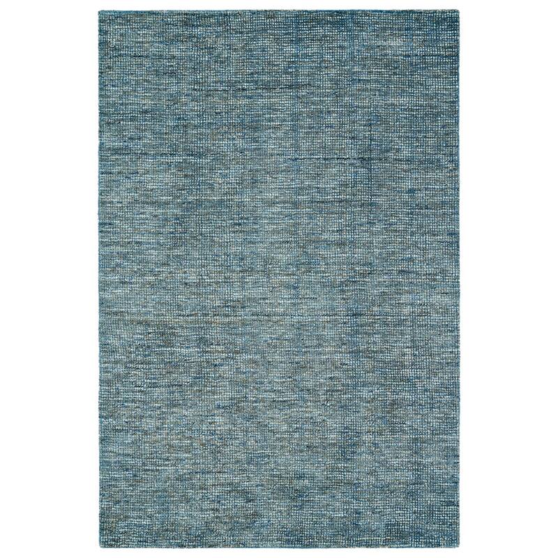 Addison Mission Multi Solid Tone Wool Blend Area Rug - 8' x 10' - Blue - Rectangle