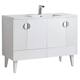 Option White - Polished Chrome Handles