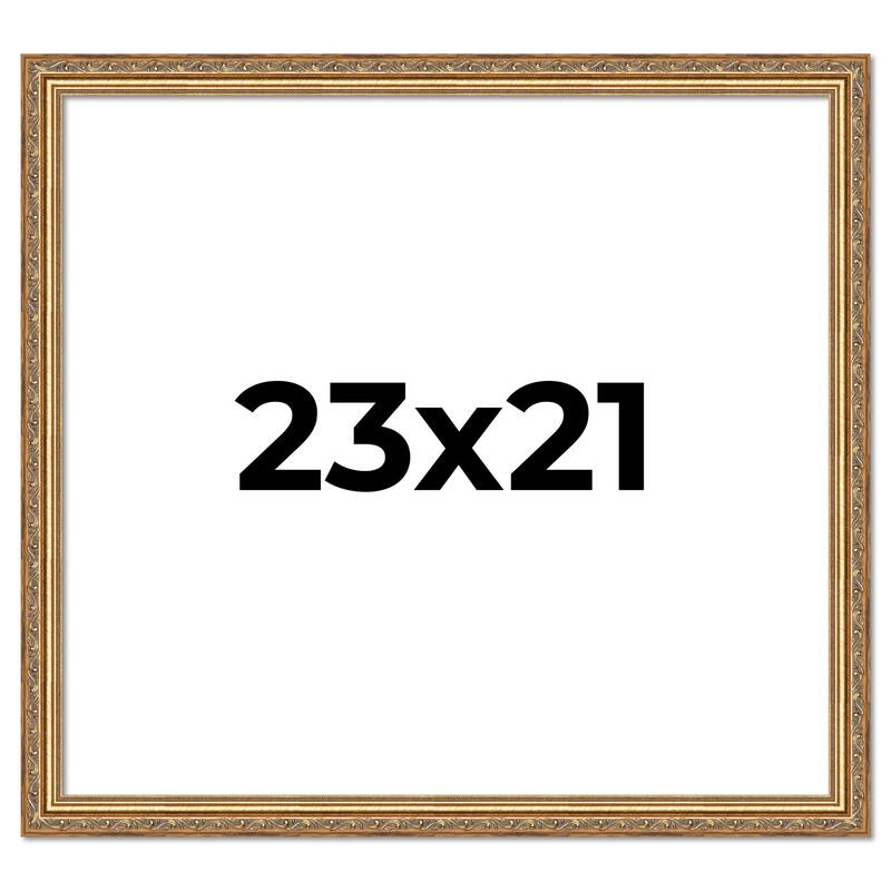23x21 Frame Red Solid Wood Picture Frame Width 1.75 Inches | Interior Frame Depth 1 13/16 Inches