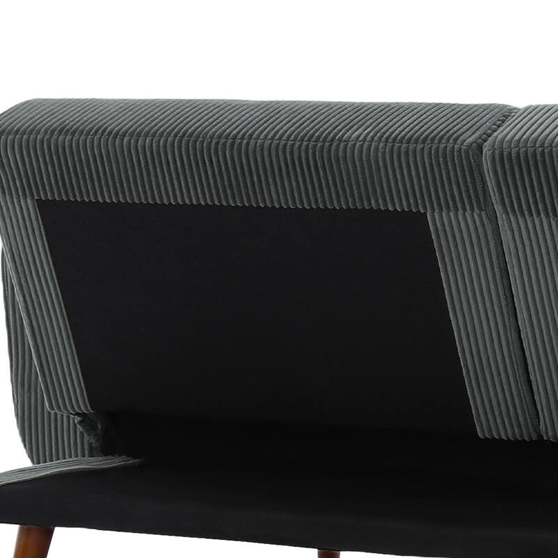 73.3" Wide Modern Corduroy Convertible Sleeper Sofa 3-position Loveseat