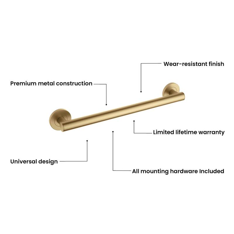 18-Inch Stainless Steel Bathroom Safety Grab Bar