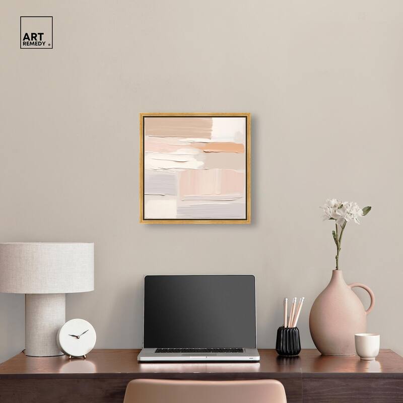 Roseate Cream Tones III Canvas by Art Remedy