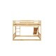 preview thumbnail 13 of 18, Floor Bunk Bed with Climbing Ramp,Ladder and Safety Guardrail,Twin Over Twin for Bedroom