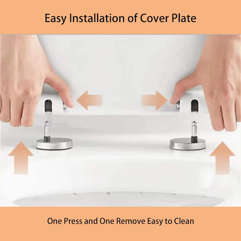 White Double Gear Flushing One Piece Toilet (Seat Included)