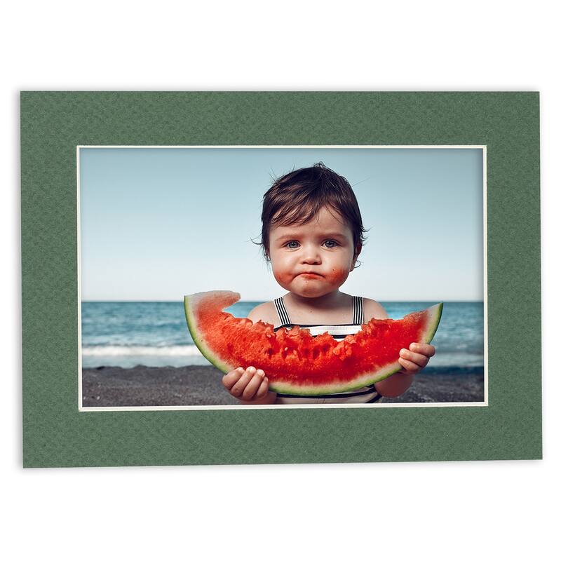 24x36 Mat for 28x40 Frame - Precut Mat Board Acid-Free Hunter Green 24x36 Photo Matte For a 28x40 Picture Frame