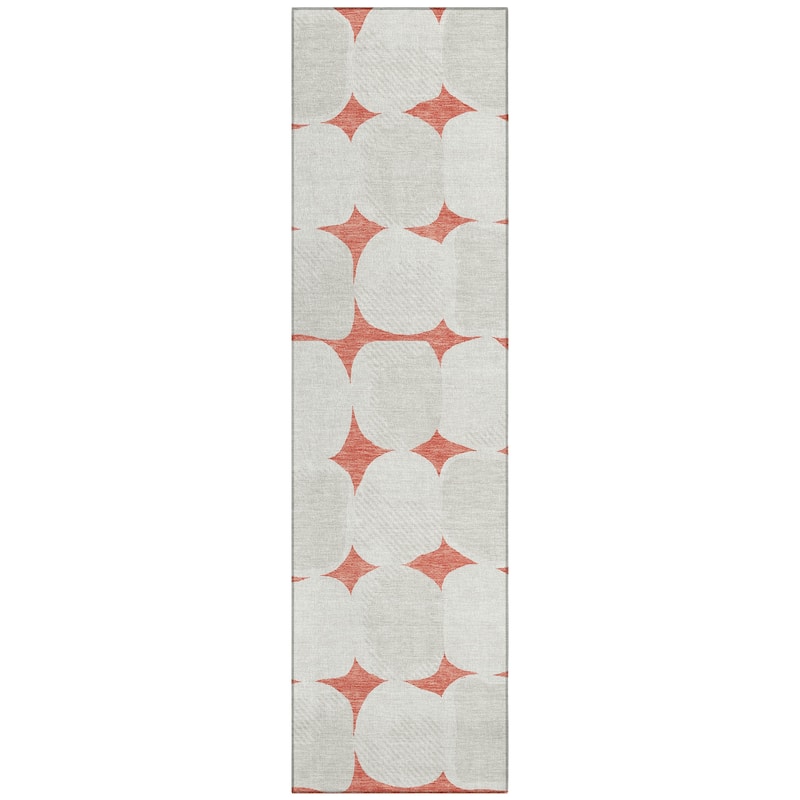 Machine Washable Indoor/ Outdoor Chantille Puffy Modern Rug