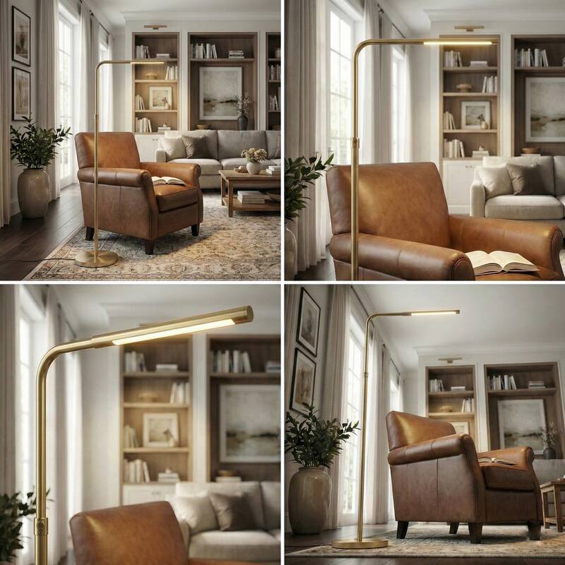Sleek LED Floor Lamp with Adjustable Lighting