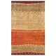 preview thumbnail 1 of 3, Alora Decor Desert Orange, Beige, and Brown Hand-tufted Wool Rug 3'6" x 5'6"