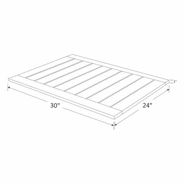 Cambridge Casual Estate Spa Teak Shower Mat