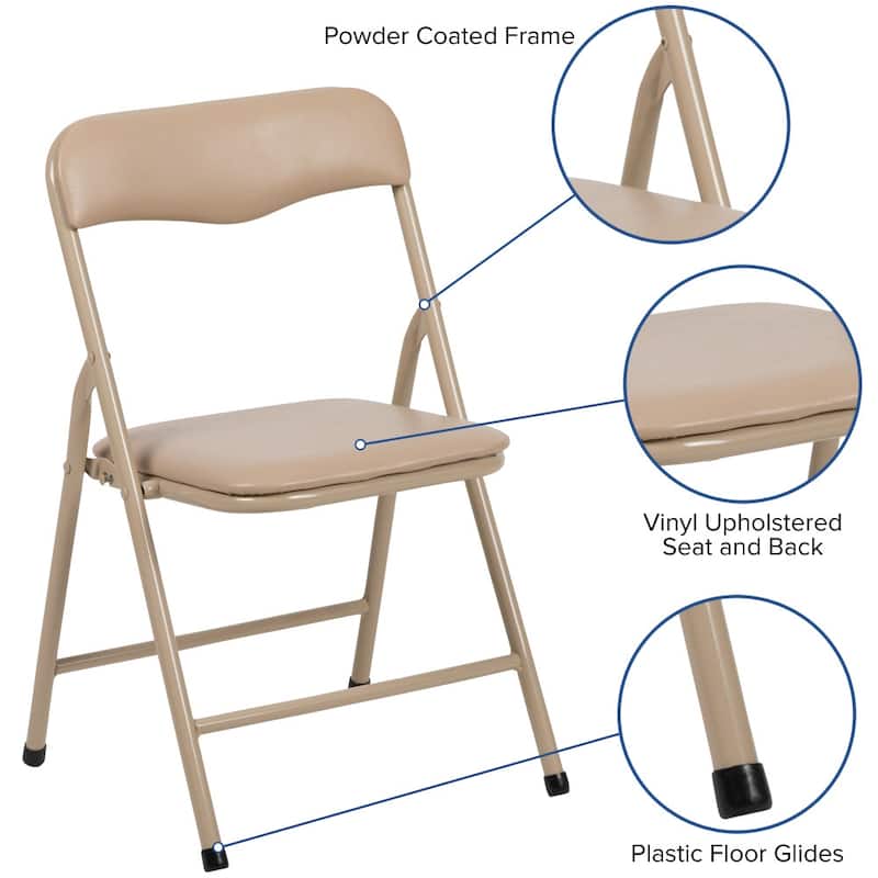 Kids 5-Piece Classroom Folding Table and Chairs Set