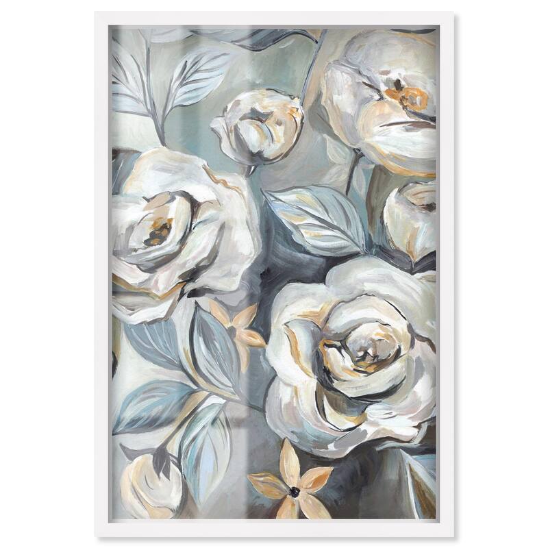 Grey Delight Shadowbox by Art Remedy - White - 20" x 30"