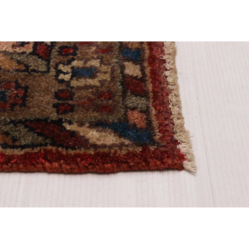 ECARPETGALLERY Hand-knotted Andelz Red Wool Rug - 3' 5" x 9' 8"