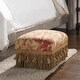 preview thumbnail 40 of 45, Fiona Traditional Decorative Footstool Ottoman by Jennifer Taylor Home Light Coral - Jacquard