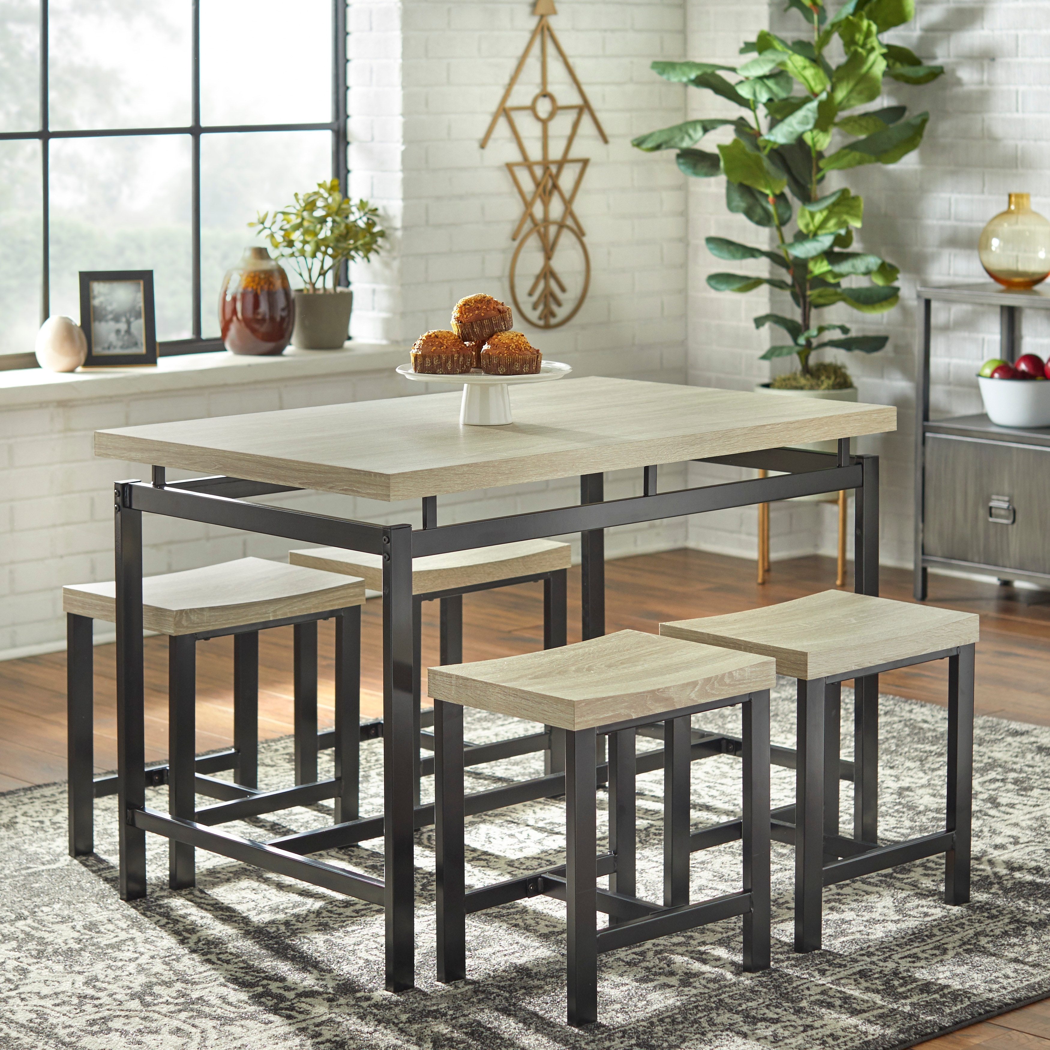 Simple Living Delano Two-tone 5-piece Dining Set