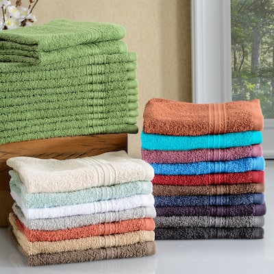 Superior Eco Friendly Cotton Soft and Absorbent Face Towel - (Set of 12)