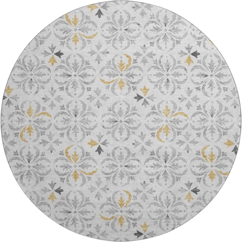 Premium Washable Super Soft Transitional Medallions Mayfield Rug